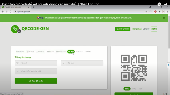 Phần mềm tạo QR Code Phần mềm tạo QR Code