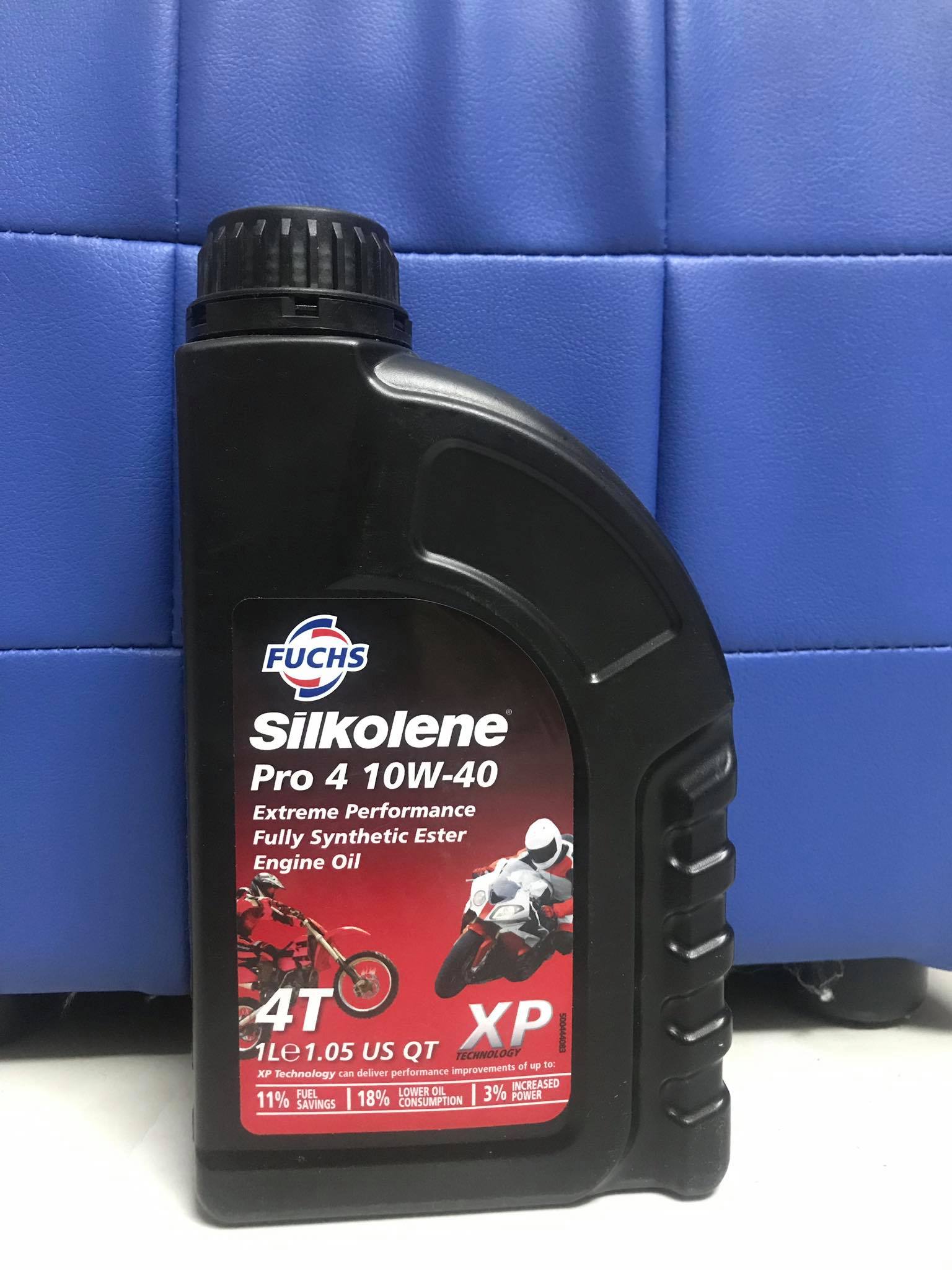 Fuchs Silkolene Pro 4 10W40 - Xe số và tay côn