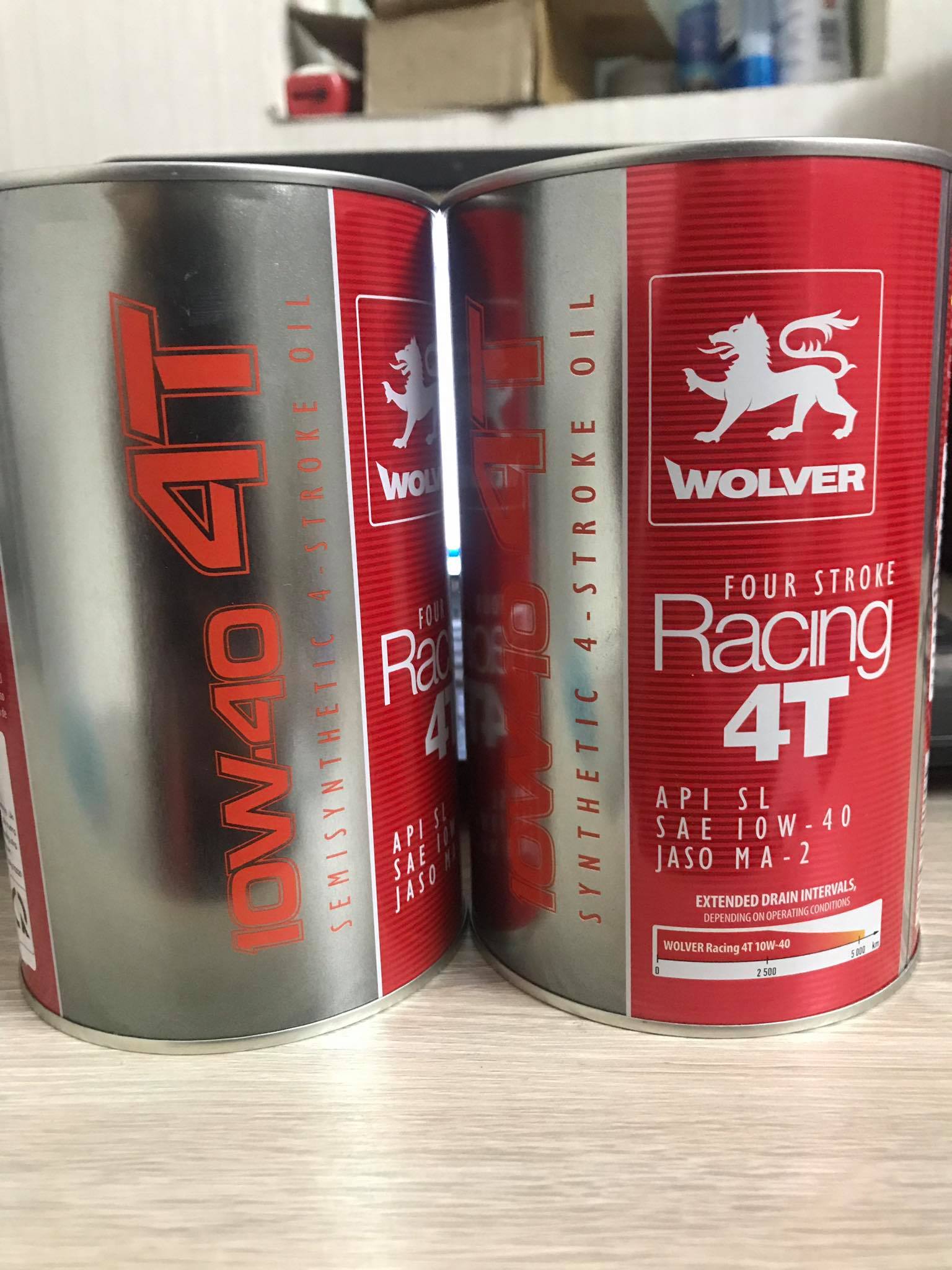 Wolver Racing Synthetic 10W40 - Xe số và tay côn
